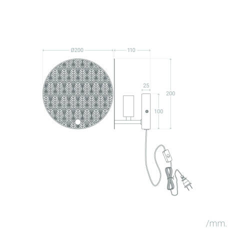 Wandlamp Ruvaro in een interieur