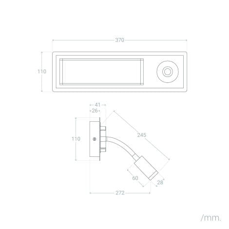 Wandlamp Isbaro in een interieur