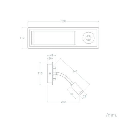 Wandlamp Isbaro in een interieur