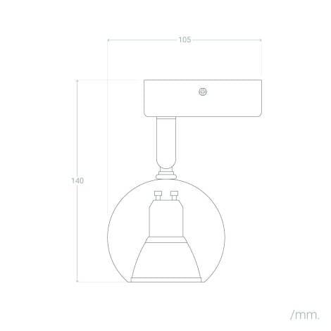 Wandlamp Bilcano in een interieur
