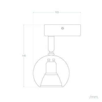 Wandlamp Bilcano in een interieur