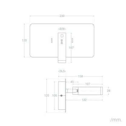 Wandlamp Saldano in een interieur