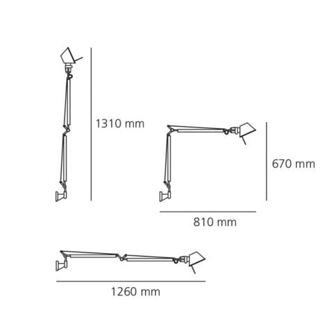 Wandlamp Talmano aan de wand in een interieur