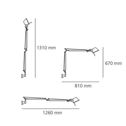 Wandlamp Talmano aan de wand in een interieur