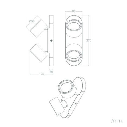 Wandlamp Fostaro in een interieur