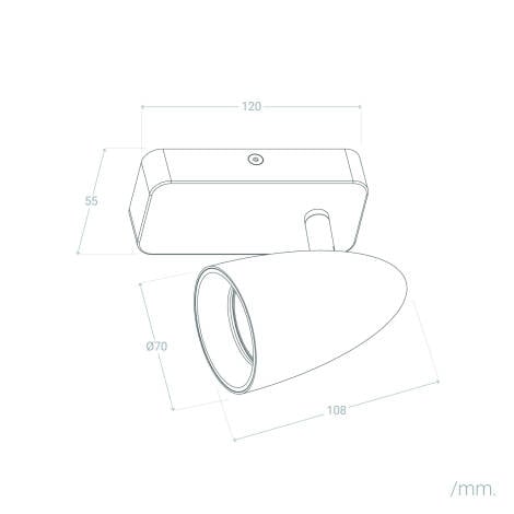 Wandlamp Bentaro in een interieur