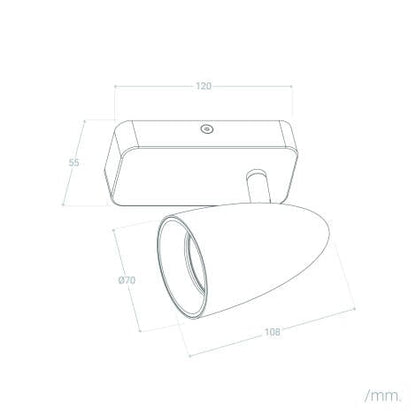 Wandlamp Bentaro in een interieur