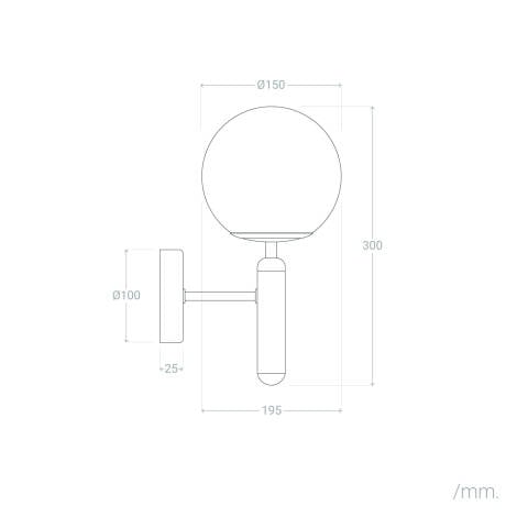 Wandlamp Delmaro in een interieur