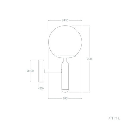 Wandlamp Delmaro in een interieur