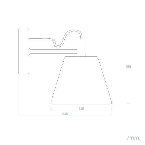 Wandlamp Indavo in een interieur