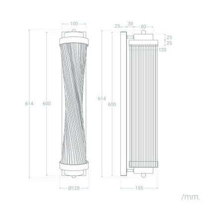 Wandlamp Lasmivo in een interieur