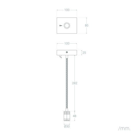 Wandlamp Nolvivo in een interieur (sfeerbeeld)