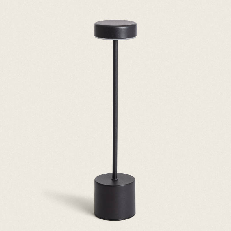 ZEBRARO oplaadbare LED tafellamp van metaal 37,5 cm in zwart, afbeelding 1