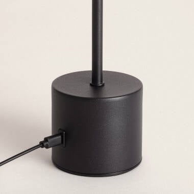ZEBRARO oplaadbare LED tafellamp van metaal 37,5 cm in zwart, afbeelding 4
